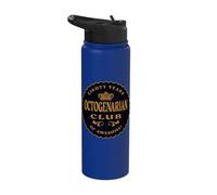 Retro Octogenarian 80 Years Birthday Eighty Years Old and Up Stainless Steel Insulated Water Bottle