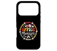 Retro Office Manager Appreciation - Cute School Admin Staff Case for iPhone 17 Pro