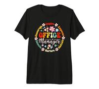 Retro Office Manager Appreciation - Cute School Admin Staff Premium T-Shirt
