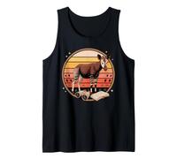 Retro Okapi Zoo Lover Forest Giraffe Wildlife Tank Top