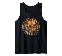 Retro Okinawa Shisa Lion Travel Ryukyu Islands Souvenir Tank Top