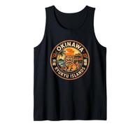 Retro Okinawa Shisa Lion Travel Ryukyu Islands Souvenir Tank Top