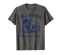 Retro Oklahoma State Shirt Est 1907 Western Tornado Alley T-Shirt