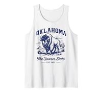 Retro Oklahoma State Shirt Est 1907 Western Tornado Alley Tank Top
