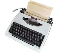 Retro Old-Fashioned Manual Typewriter,Typewriters for writers,Retro Typewriter for Home/Office/Study Room Desk,Portable and Easy to Use 30 * 30 * 12cm(Color:white)