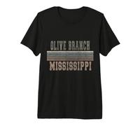 Retro Olive Branch Mississippi Premium T-Shirt