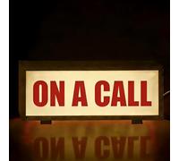 Retro ON A CALL Light Box Sign Do Not Disturb LED Light Up Signs for Home Office, Studio, Game Room, Meeting,Privacy Notification, Live Streaming Decor Gifts