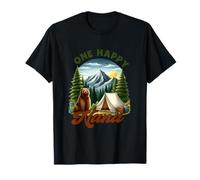 Retro One Happy Nana Camper Birthday Bear Matching Family T-Shirt