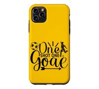 Retro One Shot One Goal Team Spirit Soccer Coach Player Fan Case for iPhone 11 Pro Max