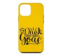 Retro One Shot One Goal Team Spirit Soccer Coach Player Fan Case for iPhone 12 mini