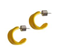 Retro Open C Shape Earrings with Modern Fashion Twist Comfortable and Sturdy Materials for Trendy Women Daily Use C Shaped Earrings