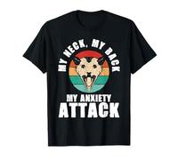 Retro Opossum Anxiety Attack Humor Psychiatrists T-Shirt