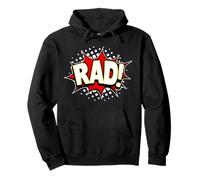 Retro or Rad! Verb Action Word Comic Book Style Pop Art Pullover Hoodie