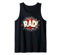 Retro or Rad! Verb Action Word Comic Book Style Pop Art Tank Top