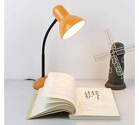 Retro Orange Table Lamp - Classic Kids Study Desk Light Eye-Friendly Reading Lamp for Office & Bedroom Easy Learning Vintage Iron Desk Lamp