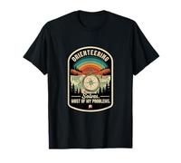 Retro Orienteering Solves Most of My Problems Fun Navigator T-Shirt