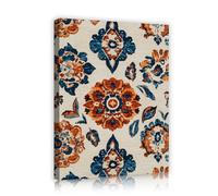 Retro Ornate Flowers Picture Canvas Print Abstract Petals and Leaves Wall Art Modern Artwork Farmhouse Bedroom Wall Decor Poster 60x72cm Innerframe