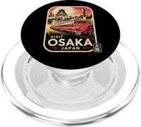 Retro Osaka Japan Train Travel Vintage Japanese Souvenir PopSockets PopGrip for MagSafe