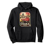 Retro Osaka Japan Train Travel Vintage Japanese Souvenir Pullover Hoodie