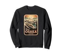 Retro Osaka Japan Train Travel Vintage Japanese Souvenir Sweatshirt