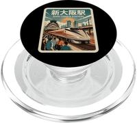 Retro Osaka Station Japan Train Vintage Japanese Kanji PopSockets PopGrip for MagSafe