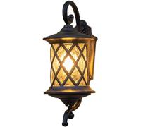 Retro Outdoor Villas Wall Sconce European Minimalist Exterior Waterproof Glass Garage Wall Light Outside Rural Farmhouse Balcony Wall Mounted Light for House Door Porch Terraces Gateway