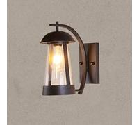Retro Outdoor Waterproof Wall Lamp Balcony Iron Art Stairs Patio Lamp Villa Wall Lantern Rooftop Wall Light The New Sell Like Hot Cakes High End Corridor Entrance Wall Sconce,Brown