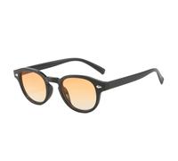 Retro Oval Men Rivets Sunglasses Fashion Clear Ocean Gradient Lens Eyewear UV400 For Women Trending Yellow Blue Sun Glasses,Black orange,one size 2026