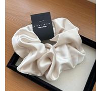 Retro oversized 18cm diameter satin large intestine hair ring, temperament fashion fat intestine hair ring head rope