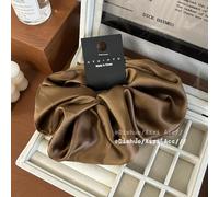 Retro oversized 18cm diameter satin large intestine hair ring, temperament fashion fat intestine hair ring head rope