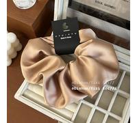Retro oversized 18cm diameter satin large intestine hair ring, temperament fashion fat intestine hair ring head rope