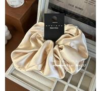 Retro oversized 18cm diameter satin large intestine hair ring, temperament fashion fat intestine hair ring head rope