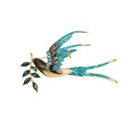 Retro Owl Shaped Pin Sturdy Alloy Designs Rhinestones Accent Stylish Outfit Enhancer Unisex Gift Ideas Fashion Owl Brooch, One Size, as described