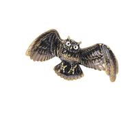 Retro Owl Shaped Pin Sturdy Alloy Designs Rhinestones Accent Stylish Outfit Enhancer Unisex Gift Ideas Fashion Owl Brooch