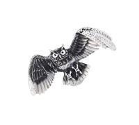 Retro Owl Shaped Pin Sturdy Alloy Designs Rhinestones Accent Stylish Outfit Enhancer Unisex Gift Ideas Fashion Owl Brooch