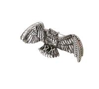 Retro Owl Shaped Pin Sturdy Alloy Designs Rhinestones Accent Stylish Outfit Enhancer Unisex Ideas