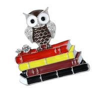 Retro Owl with Book Design Brooch Lightweight Badge Collectors Retro Coating Pin Knowledge Symbol Teacher Stylish Accessory