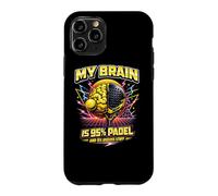 Retro Padel - My Brain Is 95% Padel And 5% Useless Case for iPhone 11 Pro