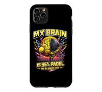 Retro Padel - My Brain Is 95% Padel And 5% Useless Case for iPhone 11 Pro Max