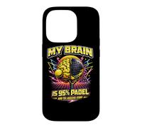 Retro Padel - My Brain Is 95% Padel And 5% Useless Case for iPhone 14 Pro