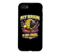 Retro Padel - My Brain Is 95% Padel And 5% Useless Case for iPhone SE (2020) / 7/8
