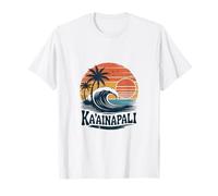 Retro Palm Tree Vacation Ka'anapali Beach Hawaii T-Shirt