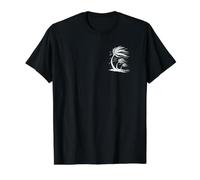 Retro Palm Trees Tropical Beach Ocean Island Coastal Escape Value Graphic T-Shirt, Men, Black, XL