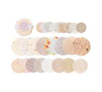 Retro Paper Embellishment Set for Card Making & Wrapping Dual-Use Design with Neutral Craft Disks Art Projects