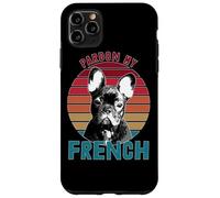 Retro Pardon My Frenchie Shirt Dog Lover French Bulldog Case for iPhone 11 Pro Max