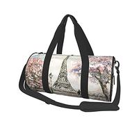 Retro Paris Eiffel Tower Travel Duffel Bags Gym Sports Luggage Large Travel Tote Bag Overnight Weekend Bags for Man and Women