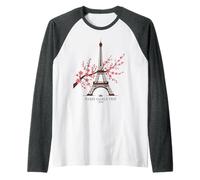 Retro Paris Girls Trip 2026 Vacation Sassy Flight Matching Raglan Baseball Tee