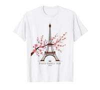 Retro Paris Girls Trip 2026 Vacation Sassy Flight Matching T-Shirt
