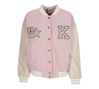 Retro Patch Star Logo College Jacket - female - Karl Kani - Bomber Jackets - Pink - L - Jackets L