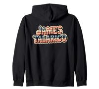 Retro Patriotic Name James Talarico Texas Flag Style Zip Hoodie